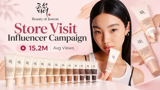 Beauty of Joseon store visit influencer campaign