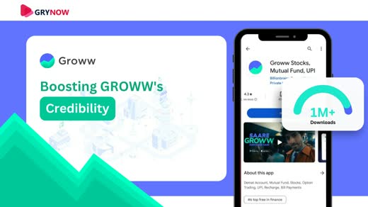 GROWW YouTube marketing campaign key visual