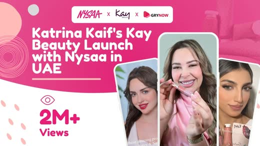 Katrina Kaif’s Kay Beauty launch with Nysaa in the UAE, campaign key visual