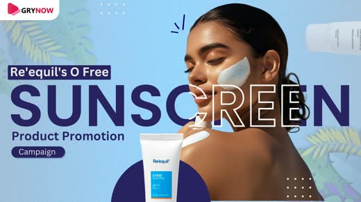 Re'equil O Free sunscreen promotion