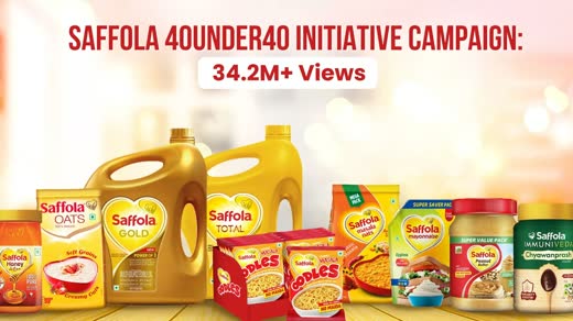 Saffola 40Under40 initiative campaign key visual