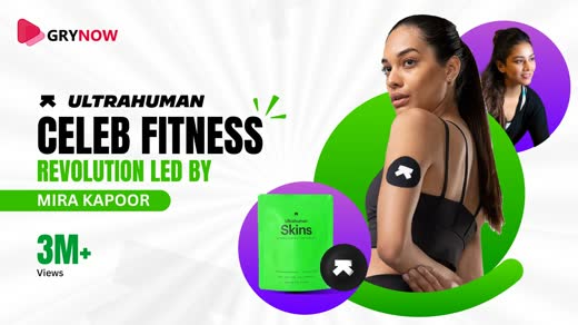 Ultrahuman celeb fitness campaign with Mira Kapoor, key visual